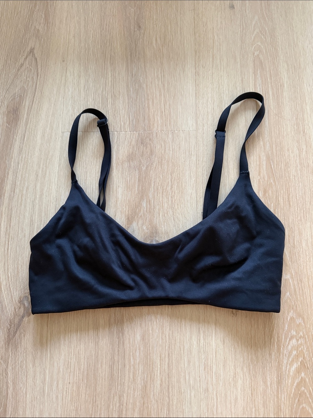 SKIMS Black Stretch Bralette